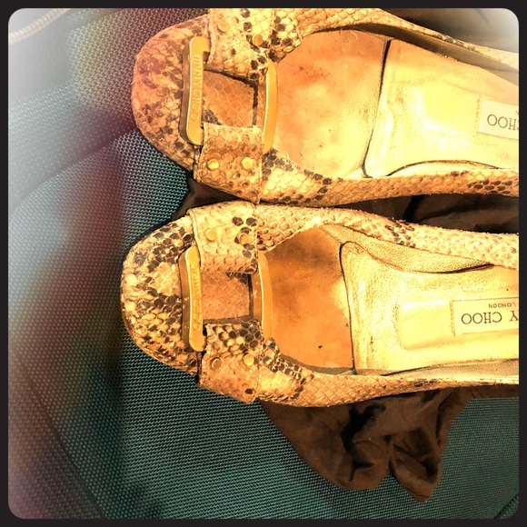 Jimmy Choo Shoes - Jimmo Choo snake skin pumps size 41